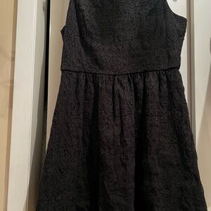 Elle Black Textured jacquard sleeveless Dress women’s size 14
